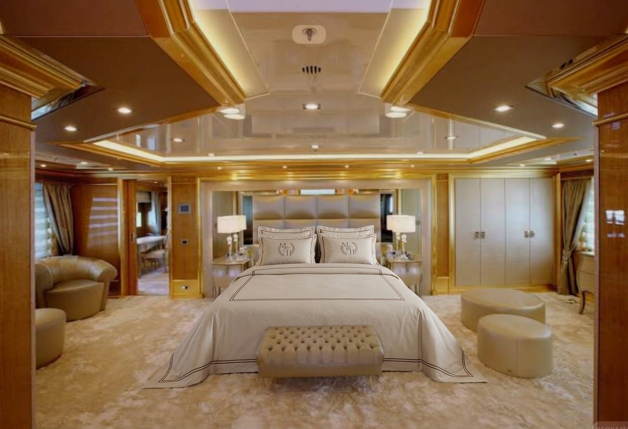 Cabine Prestige Acajou et Or